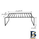 نمای کناری نظم دهنده کابینت مدل M۰۲ بسته ۴ عددی اصل پروفایل و ساختار
