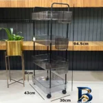 نمای بسته بندی نظم دهنده لیمون مدل ترولی چهار طبقه کد HS۲۳۷۴ اصل برچسب و بسته بندی