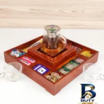 نمای بسته بندی جعبه چای کیسه ای مدل آراد کد 1011 برچسب و بسته بندی
