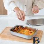 نمای بسته بندی ظرف نگهدارنده برابانتیا مدل Lunchbox برچسب و بسته بندی