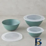 نمای بسته بندی ظرف نگهدارنده پلاستیکی انگلیش هوم مدل Deanna مناسب یخچال و فریزر مجموعه سه عددی برچسب و بسته بندی