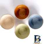 نمای جزئیات کاسه مادام کوکو مدل Kleby Natural بسته ۴ عددی با طراحی زیبا نمای نزدیک بافت مغزها