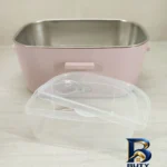 نمای بسته بندی ظرف غذا مدل برقی DFH-C۲۶ اصل برچسب و بسته بندی