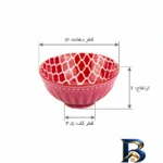 نمای جزئیات کاسه سوپ خوری دنی هوم کد 475FGW مجموعه ۶ عددی نمای نزدیک بافت مغزها