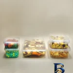 نمای بسته بندی ظروف نگهدارنده مدل extra بسته ۳۰ عددی برچسب و بسته بندی