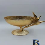 نمای بسته بندی میوه خوری آلومینیومی طرح پایه دار مدل سانسوریا، مناسب دکوری و سرو برچسب و بسته بندی