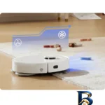 نمای کناری جارو رباتیک دریم مدل Dreame L۱۰s Plus اصل عمق قاب و پروفایل