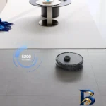 نمای کناری جارو رباتیک اکووکس مدل DEEBOT Y۱ PRO اصل عمق قاب و پروفایل