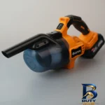 نمای کناری جارو شارژی جنای مدل Cordless Dry Hand Vacuum عمق قاب و پروفایل