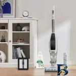 نمای کناری جارو شارژی عصایی بیسل مدل CrossWave X۷ Plus Cordless ۳۴۰۱Z با باتری لیتیومی ۳۰۰۰mAh، موتور ۲۵۰ وات، مکش و شست وشوی
