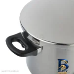 نمای جلو زودپز پارس استیل با کف سه لایه و ظرفیت طراحی و جزئیات کلیدی