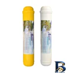 نمای جلو فیلتر دستگاه تصفیه آب آکوا پیورست مدل GL 6900 مجموعه 8 عددی با GOLD 75 درجه و بسته بندی زعفران