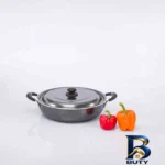 نمای بسته بندی تابه دو دسته عروس با درب فلزی و روکش گرانیت برچسب و بسته بندی