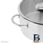 نمای بسته بندی سرویس قابلمه و تابه استیل ۶ پارچه کی اس تی مدل ۷۲۲۰ برچسب و بسته بندی