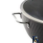 نمای بسته بندی سرویس قابلمه و تابه گرانیت ۱۰ پارچه ام جی اس مدل ماینز برچسب و بسته بندی