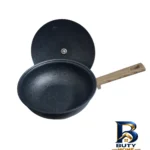 نمای بسته بندی سرویس قابلمه و تابه گرانیتی ۱۸ پارچه بالنتین مدل لبخند برچسب و بسته بندی