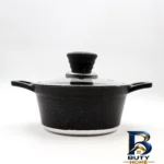 نمای بسته بندی سرویس قابلمه و تابه گرانیتی ۱۰ پارچه نیولایف مدل AFRA-۶۳۱۰ اصل برچسب و بسته بندی