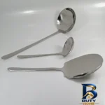 نمای جلو سرویس ملاقه و کفگیر ۳ پارچه مدل دونا طراحی و جزئیات کلیدی