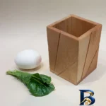 نمای جلو سرویس کفگیر و ملاقه ۷ پارچه چوبلمه مدل Z۷ اصل برچسب کیسه و وزن