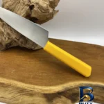 نمای جزئیات چاقو آشپزخانه مدل راسته بری پناهنده پرداخت و جزئیات مواد