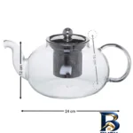 نمای جزئیات قوری مدل پیرکس POT-۱۰۰۰ اصل پرداخت و جزئیات مواد