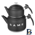 نمای جزئیات ست قوری و کتری لیانو مدل SAME پرداخت و جزئیات مواد
