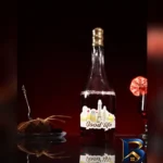 نمای جزئیات بطری آب شیشه ای ام وی اچ گلس اند پلاستیکس مدل Good Life پرداخت و جزئیات مواد