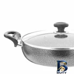نمای جزئیات تابه دو دسته عروس مدل پارمیس با روکش گرانیت پرداخت و جزئیات مواد