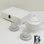 نمای جزئیات جعبه پذیرایی دمنوش و چای کیسه ای مدل یاس کد 27000 پرداخت و جزئیات مواد