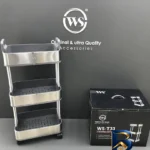نمای جزئیات ارگانایزر دبلیو اِس مدل سه طبقه چرخ دار کد TP۳۳-t اصل پرداخت و جزئیات مواد