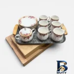نمای جزئیات سینی دسته دار پرفکت هوم مدل لوزی سایز ۴۰*۲۸ سانتی متر پرداخت و جزئیات مواد
