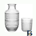 نمای جزئیات سرویس لیوان و پارچ ۲ پارچه دنی هوم مدل رزا پرداخت و جزئیات مواد