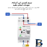 نمای لبه سوییچ انتقال خودکار تومزن مدل TOQ۹-۶۳/۲P اصل حاشیه و پرداخت