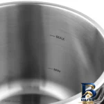نمای جزئیات زودپز دوقلو برلین با ظرفیت 5 و پرداخت و جزئیات مواد