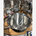 نمای جزئیات سرویس قابلمه و تابه استیل ۱۷ پارچه کاراجا مدل Osaka PowerSteel Pro پرداخت و جزئیات مواد