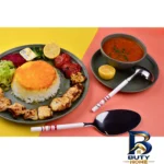 نمای جزئیات کفگیر و ملاقه طرح گرد سی اند اس پرداخت و جزئیات مواد