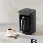 نمای جزئیات قهوه ساز کاراجا مدل Hatir Koz با طراحی زیبا پرداخت و جزئیات مواد