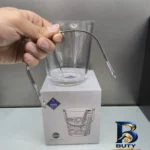 نمای کناری ظرف یخ مدل بیوتی ۱L به همراه انبر اصل پروفایل و ساختار