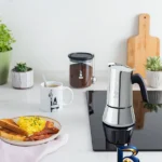 نمای کناری موکاپات بیالتی مدل VENUS STEEL 7255 با ظرفیت 6 کاپ پروفایل و ساختار
