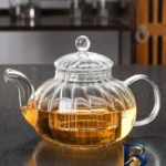 نمای کناری قوری کدو حلوایی مدل 1369n با گنجایش 1 لیتر پروفایل و ساختار
