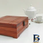 نمای کناری جعبه پذیرایی دمنوش و چای کیسه ای مدل یاس کد 27000 پروفایل و ساختار