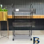 نمای کناری نظم دهنده لیمون مدل ترولی سه طبقه کد HS۲۴۲۲ اصل پروفایل و ساختار