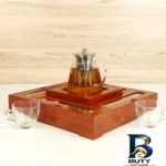 نمای جزئیات جعبه دمنوش و چای کیسه ای پذیرایی آراد مدل 001 پرداخت و جزئیات مواد