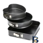 نمای کناری قالب کیک کمربندی مدل قلبی کد 707070 مجموعه 3 عددی پروفایل و ساختار