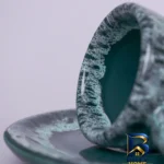 نمای کناری فنجان و نعلبکی روا سرام مدل قهوه خوری باکیفیت پروفایل و ساختار