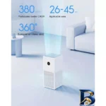 نمای کناری دستگاه تصفیه هوا شیائومی مدل Air Purifier 4 Lite عمق قاب و پروفایل