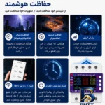 نمای در اتاق محافظ ولتاژ جریان آر ام شیبی مدل RMGF۲L-۱۰۰A اصل سبک اتاق و مقیاس