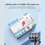 نمای در اتاق سوییچ انتقال خودکار وای فای تومزن مدل TOQ۷S-۱۲۵/۴P اصل سبک اتاق و مقیاس