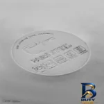 نمای کناری سرویس قابلمه و تابه ۳ پارچه پارس استیل مدل فلزی کد 2428 پروفایل و ساختار