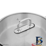 نمای کناری سرویس قابلمه و تابه استیل ۶ پارچه کی اس تی مدل ۷۲۲۰ پروفایل و ساختار